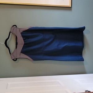 Mixed media sheath dress